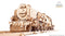 UGEARS | V-Express Steam Train | Mechanical Wooden Model