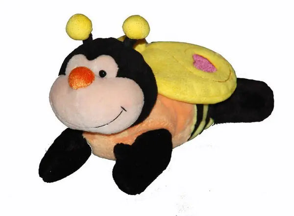 AURORA | Soft toy | Recumbent bee 6,7 inch (17 cm)