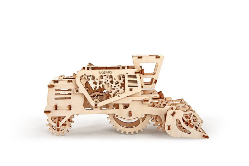 Ugears Combine Harvester - Self-Propelled Mechanical Wooden 3D Puzzle