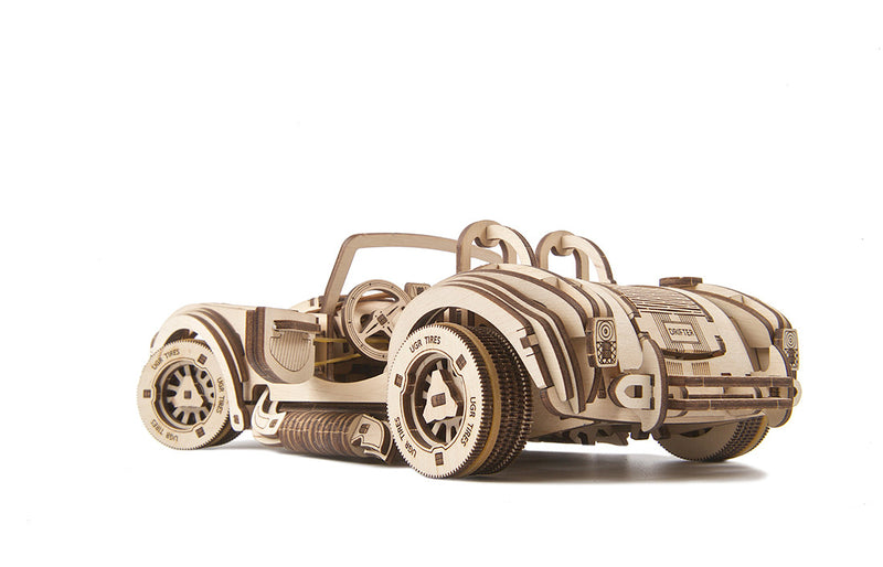 UGEARS - Mechanical Wooden Models - Drift Cobra Racing car mechanical model kit
