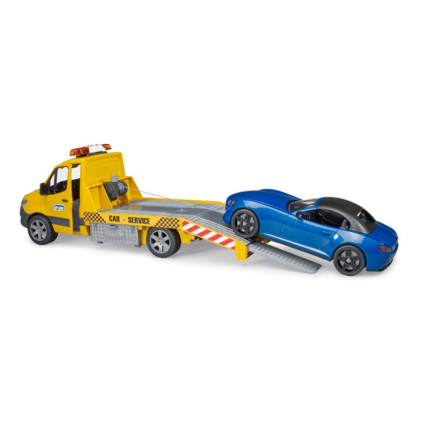 BRUDER | Special machine | Mercedes Benz Sprinter tow truck with a roadster | 1:16