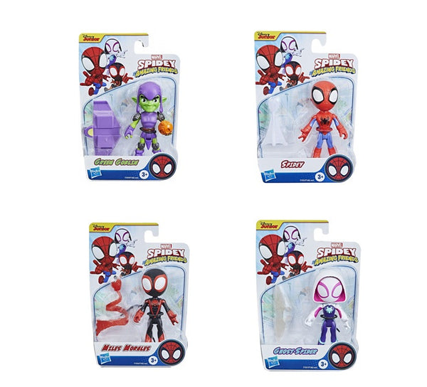 Hasbro | Spider-Man Marvel | Spidey and his amazing friends | 1 random toy out of 4