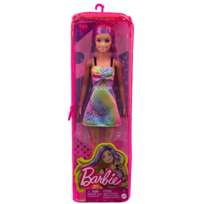 BARBIE | Dolls | Barbie doll "Fashionista" in a summer rainbow dress