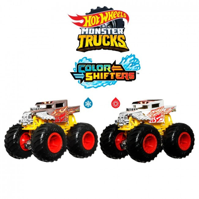 Hot Wheels | Diecast model | Monster Trucks - Color Shifters - Bone Shaker 1:64