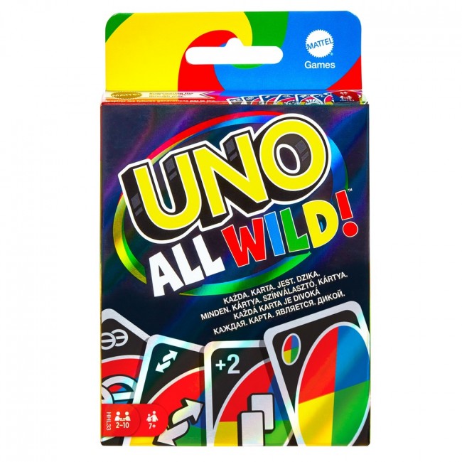 Mattel UNO: All Wild - Family Card Game