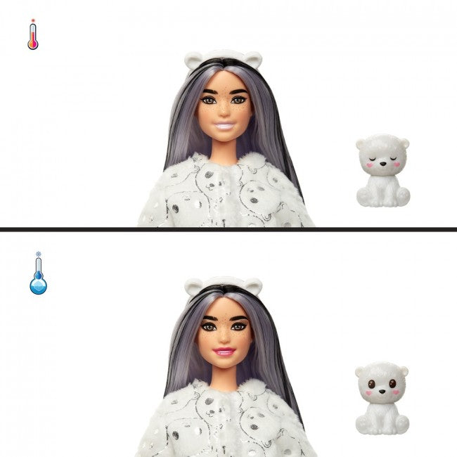 BARBIE | Dolls | Barbie "Cutie Reveal" doll from the "Winter Shine" series - polar bear cub