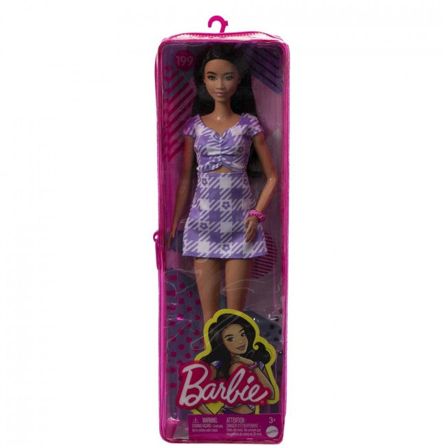 BARBIE | Dolls | Barbie doll "Fashionista" in a delicate dress with a curly neckline