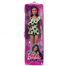 BARBIE | Dolls | Barbie doll "Fashionista" in a lime-colored jumpsuit with polka dots