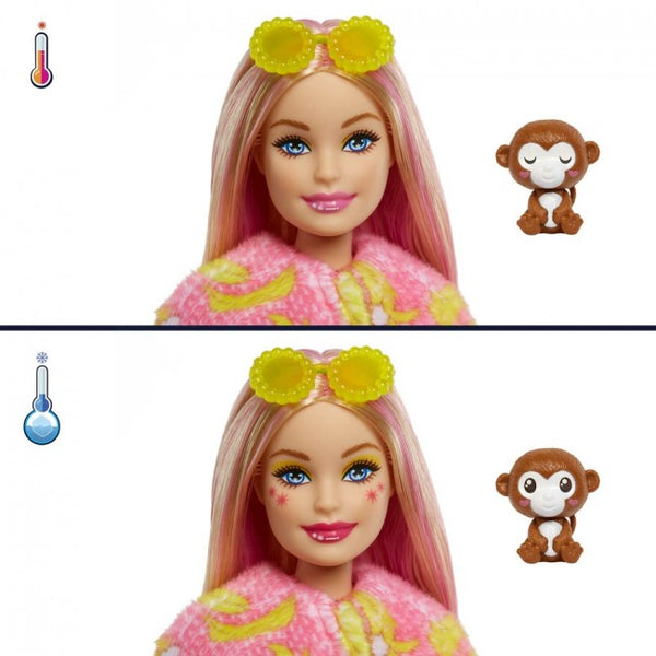 BARBIE | Dolls | Barbie "Cutie Reveal" doll from the "Jungle Friends" series - monkey