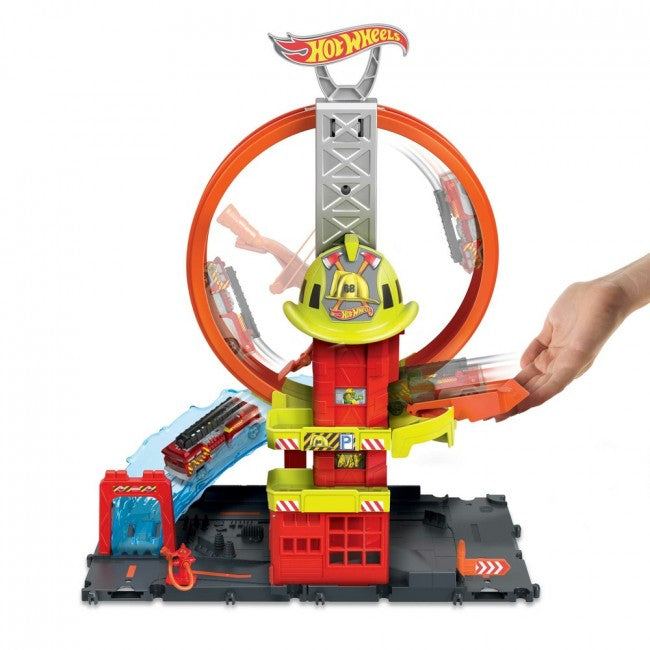 Hot Wheels | Race track | Playset "Super loop with a fire station" Hot Wheels