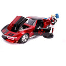 JADA DC Harley Quinn 1969 Chevy Corvette Stingra | 1:24