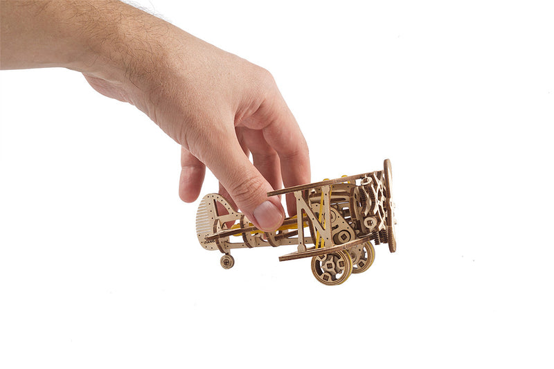 UGEARS - Mechanical Wooden Models - Mini-Biplane