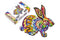 Wooden Jigsaw Puzzles - Fluffy Rabbit - Size: 8.3 х 8.1 inch (210 x 205 mm) - 60 pcs