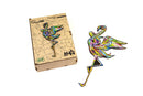 Wooden Jigsaw Puzzles - Flamingo - Size: 8.7 х 15.4 inch (220 x 390 mm) - 92 pcs
