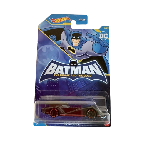 Hot Wheels | Diecast model | DC Batman - Batmobile 7/20 Black With Red Tires