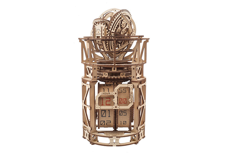 UGEARS - Mechanical Wooden Models - Sky Watcher Tourbillon Table Clock mechanica