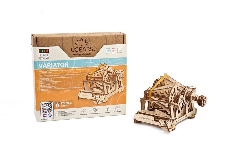 Ugears Mechanical Wooden Variator 3D Puzzle - Learn About CVT Mechanism