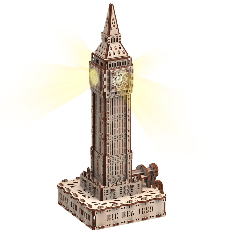 Mr. Playwood | Big Ben (Eco – light) | Mechanical Wooden Model
