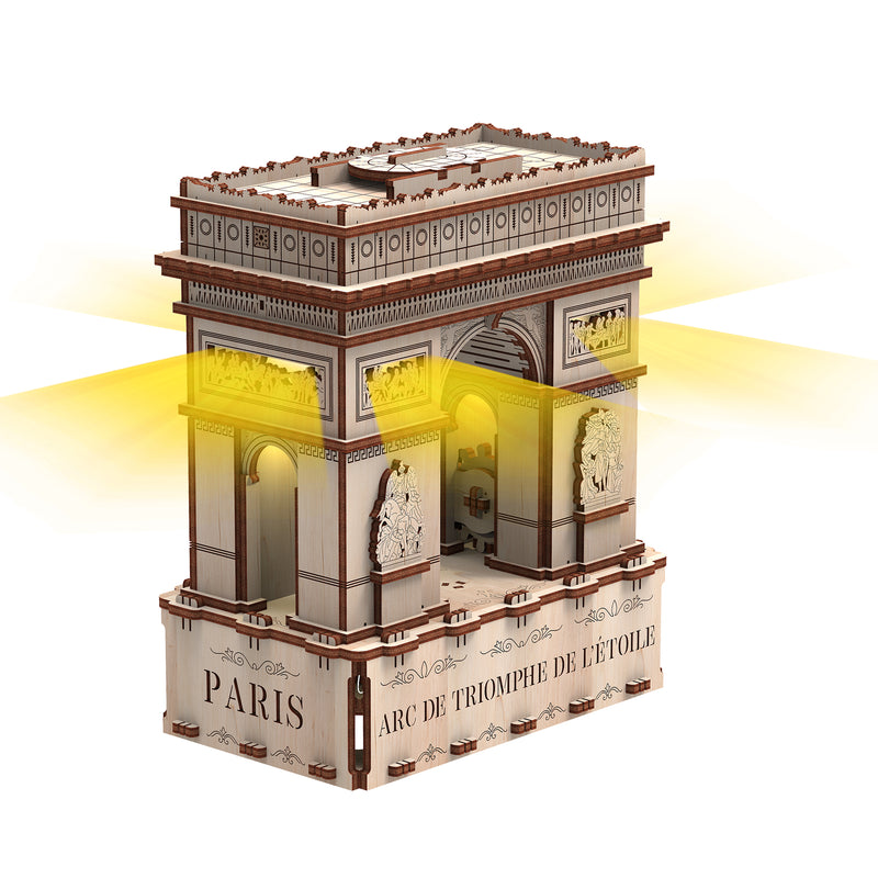Mr. Playwood | Arc de Triomphe (Eco-light) | Mechanical Wooden Model