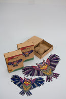 Wooden Jigsaw Puzzles - Magic Owl - Size: 11.5 х 6.9 inch (292 x 176 mm) - 69 pcs