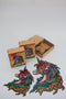 Wooden Jigsaw Puzzles - Rainbow Unicorn - Size: 8.1 х 10.6 inch (205 x 269 mm) - 76 pcs