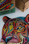 Wooden Jigsaw Puzzles - Mysterious Tiger - Size: 11.5 х 13.2 inch (292 x 336 mm) - 129 pcs