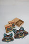 Wooden Jigsaw Puzzles - Jolly Raccoon - Size: 13.7 х 11.4 inch (348 x 290 mm) - 130 pcs