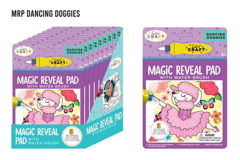 LETS CRAFT | Water coloring pages | Magical transformations Dancing doggies